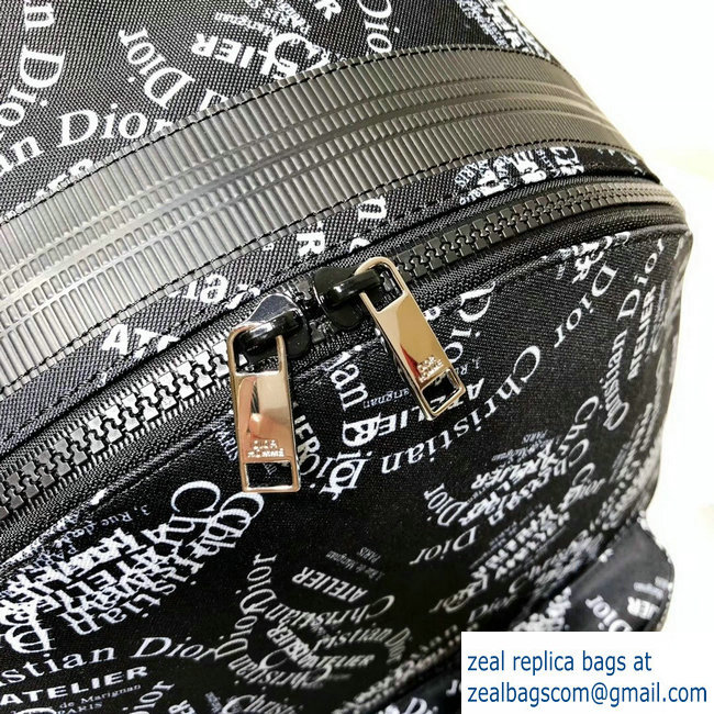 Dior Rider Rucksack Backpack Bag All Over Logo 2018