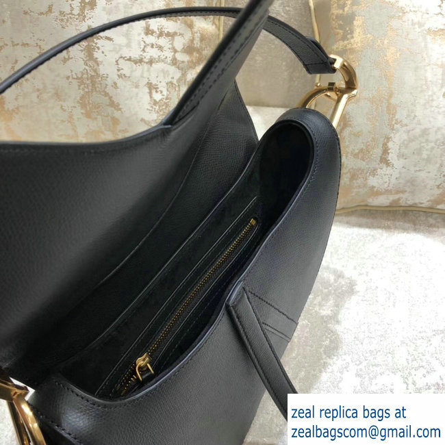 Dior Saddle Bag in Grained Calfskin Black 2018