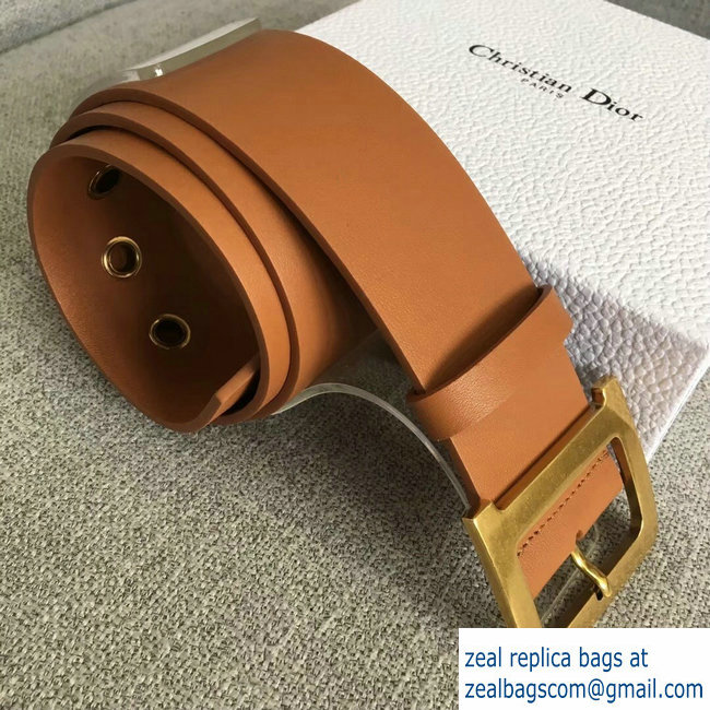 Dior Width 5cm Diorquake Belt Brown In Calfskin With D Buckle 2018
