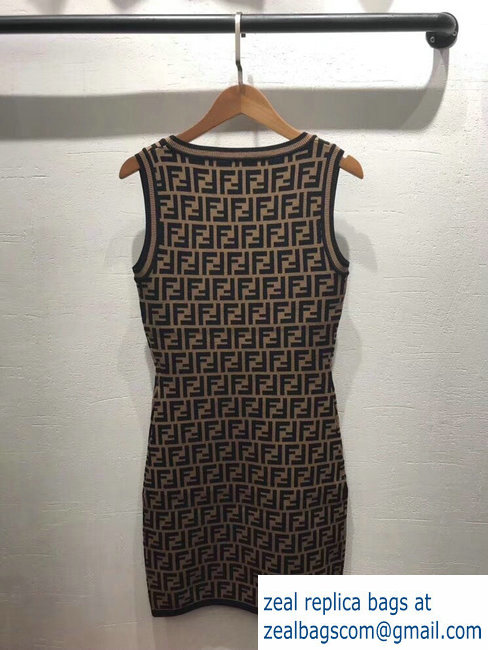 Fendi FF Logo Tank Top Dress 2019 - Click Image to Close