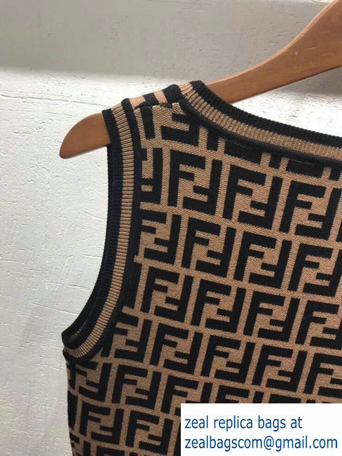 Fendi FF Logo Tank Top Dress 2019