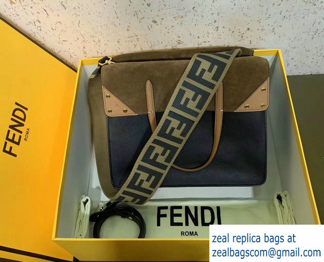 Fendi Flip Large Tote Bag Black 2019 - Click Image to Close