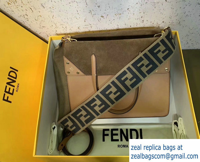 Fendi Flip Large Tote Bag Brown 2019 - Click Image to Close