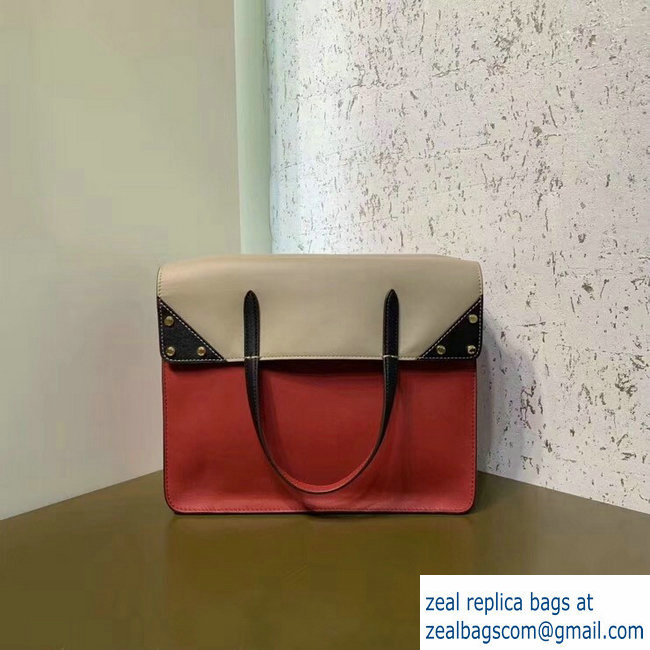 Fendi Flip Large Tote Bag Red 2019