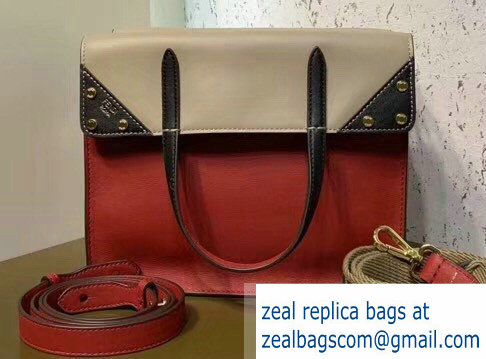 Fendi Flip Regular Medium Tote Bag Red 2019 - Click Image to Close