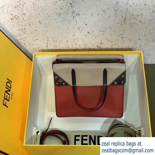 Fendi Flip Regular Medium Tote Bag Red 2019 - Click Image to Close