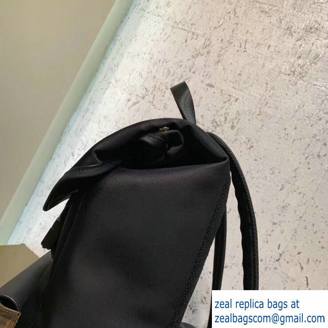 Fendi Glazed Fabric With Brown FF Motif Backpack 2019