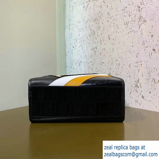 Fendi Mania Logo Peekaboo Cover Case Black/White/Yellow 2019