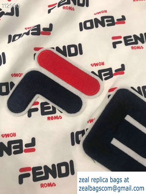 Fendi Mania Logo T-shirt White 2019