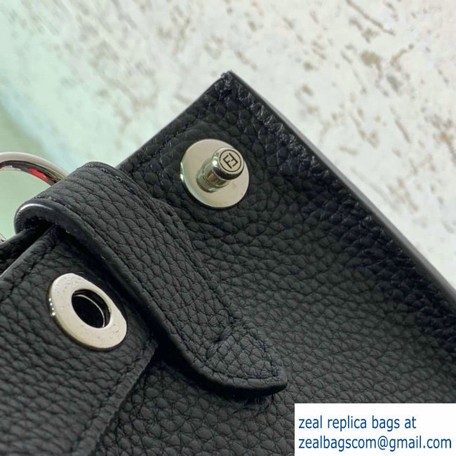 Fendi Roman Leather Peekaboo X-Lite Fit Tote Bag Black 2019