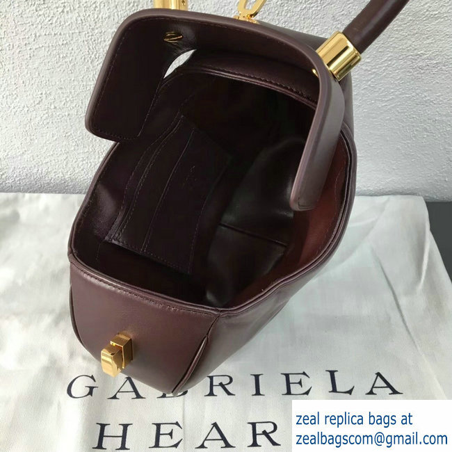 Gabriela Hearst Nina Small Bag Burgundy - Click Image to Close