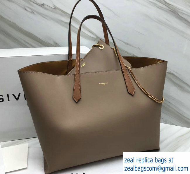 Givenchy GV Shopper Tote Bag In Smooth Leather Camel/Gold 2018 - Click Image to Close