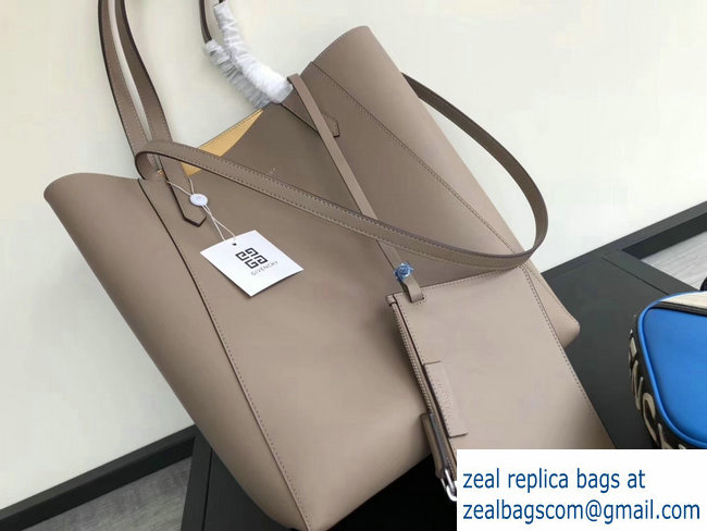 Givenchy GV Vertical Shopper Tote Bag In Smooth Leather Camel/Gold 2018 - Click Image to Close