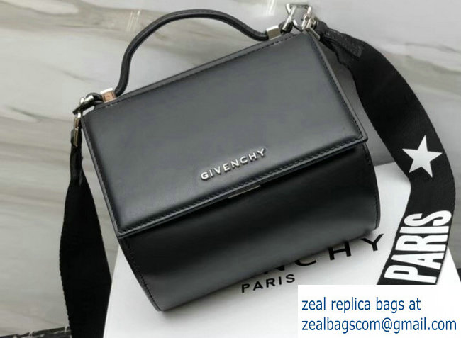 Givenchy Pandora Box Mini Bag Black Logo Strap 2018 - Click Image to Close