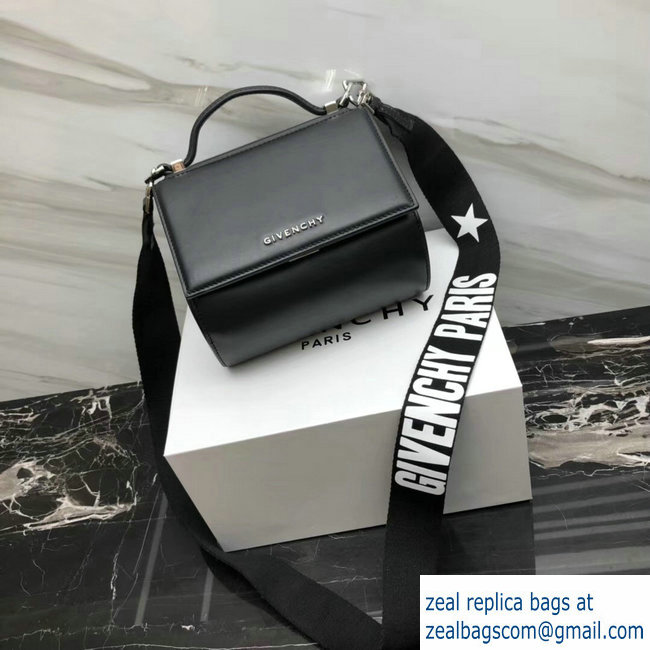 Givenchy Pandora Box Mini Bag Black Logo Strap 2018 - Click Image to Close