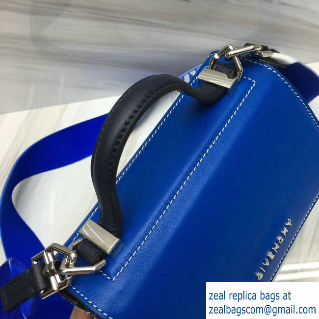 Givenchy Pandora Box Mini Bag Blue Logo Strap 2018 - Click Image to Close