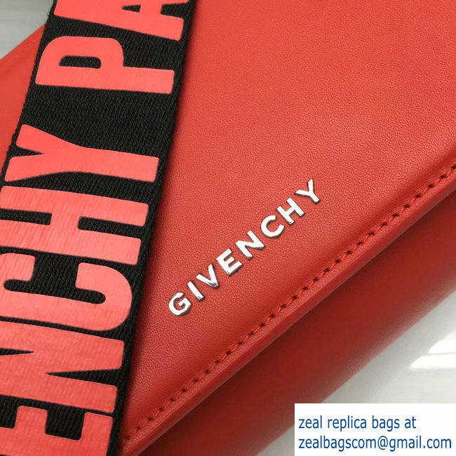 Givenchy Pandora Box Mini Bag Red Logo Strap 2018 - Click Image to Close