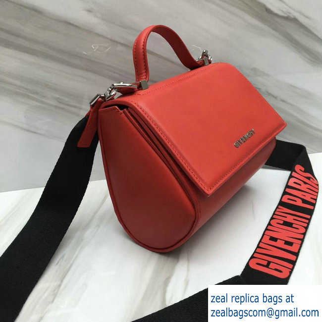 Givenchy Pandora Box Mini Bag Red Logo Strap 2018