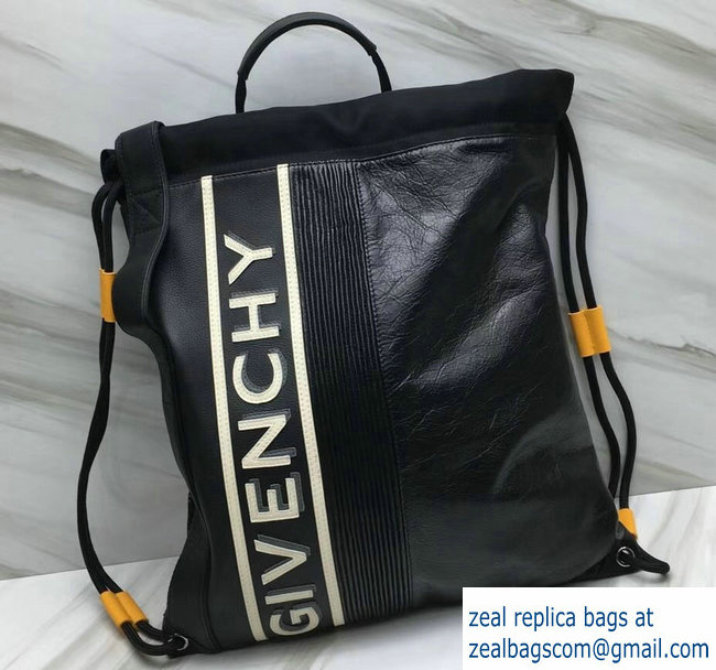 Givenchy Reverse Drawstring Backpack Bag Black/White 2018