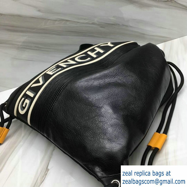 Givenchy Reverse Drawstring Backpack Bag Black/White 2018 - Click Image to Close