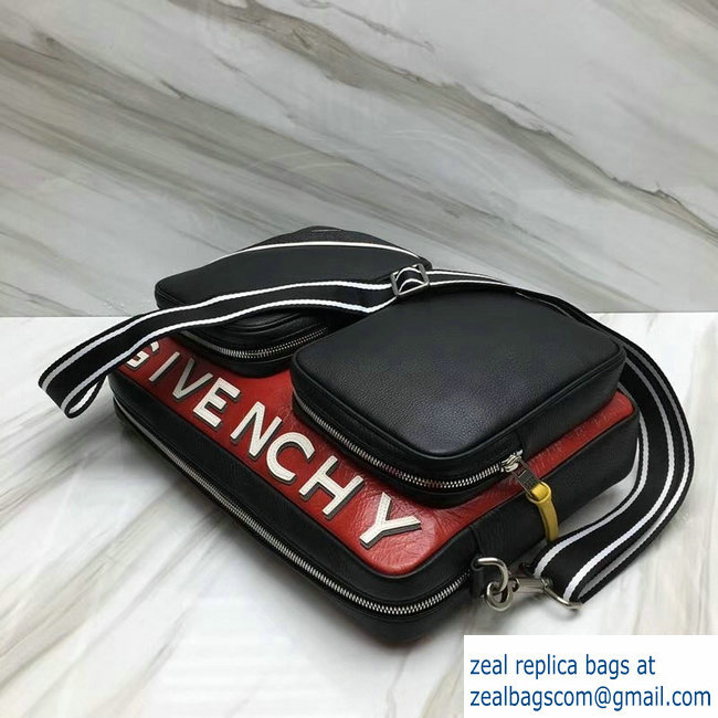 Givenchy Reverse Zippered Messenger Bag Black/Red 2018 - Click Image to Close