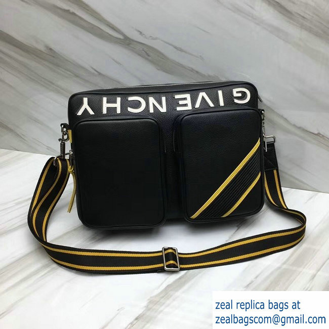 Givenchy Reverse Zippered Messenger Bag Black/Yellow 2018 - Click Image to Close