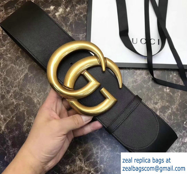 Gucci 7cm Wide Leather Belt With Double G - Click Image to Close