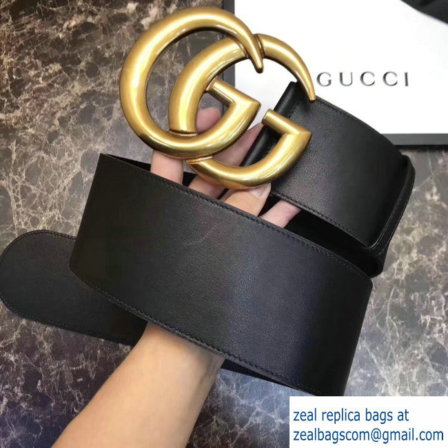 Gucci 7cm Wide Leather Belt With Double G - Click Image to Close
