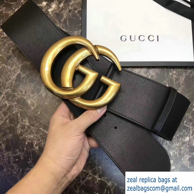 Gucci 7cm Wide Leather Belt With Double G - Click Image to Close