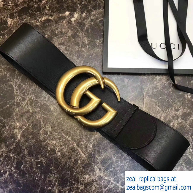 Gucci 7cm Wide Leather Belt With Double G - Click Image to Close