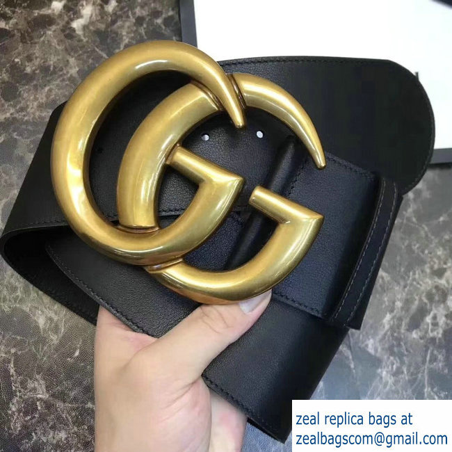 Gucci 7cm Wide Leather Belt With Double G - Click Image to Close