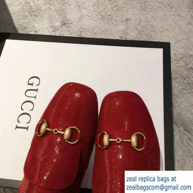 Gucci Horsebit Patent Leather High Boots Red 2018