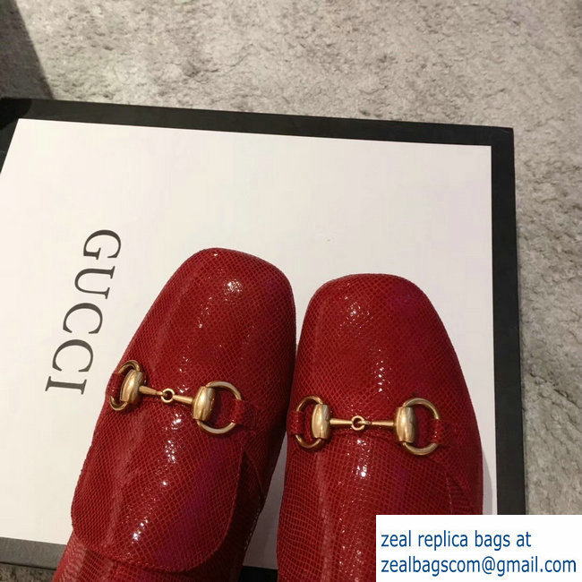 Gucci Horsebit Patent Leather High Boots Red 2018 - Click Image to Close