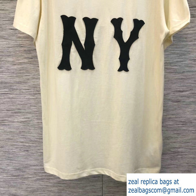 Gucci NY Print T-shirt Creamy 2019