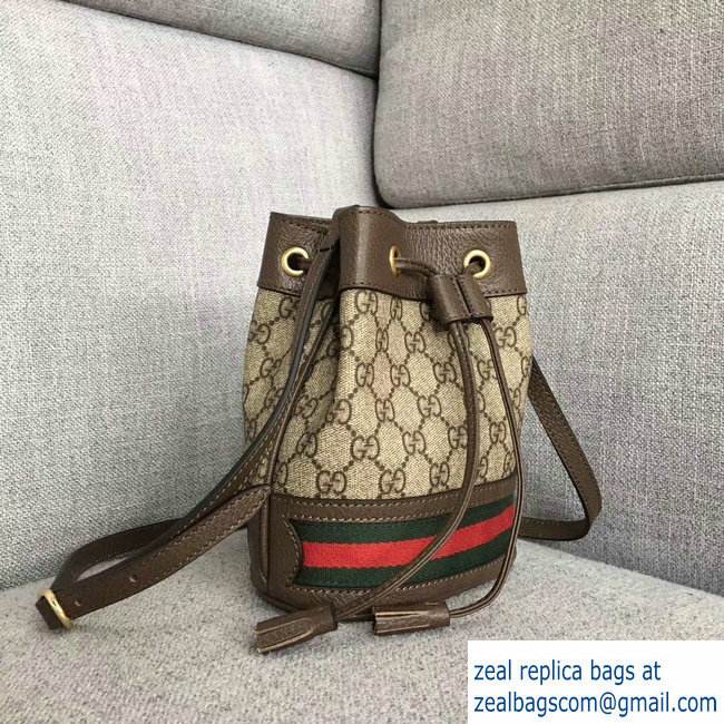 Gucci Ophidia web Nano Bucket Top Handle Bag 550620 2018 - Click Image to Close