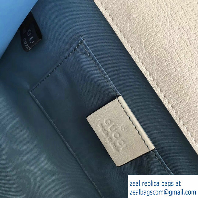 Gucci Padlock Bee Star Small Shoulder Bag 432182 White 2018 - Click Image to Close