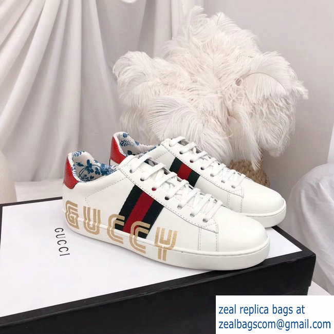 Gucci Web Guccy Lovers Sneakers White 2018