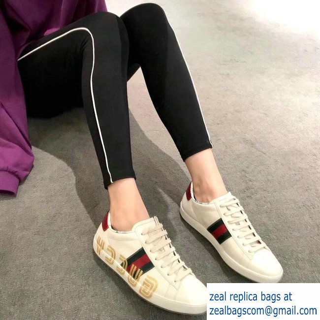 Gucci Web Guccy Lovers Sneakers White 2018