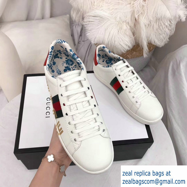 Gucci Web Guccy Lovers Sneakers White 2018