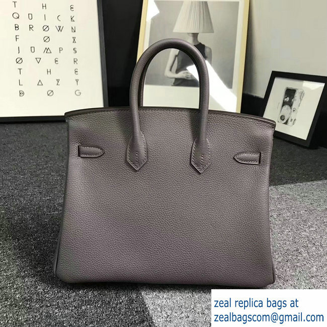 Hermes Birkin 25cm Bag in Original Togo Leather Bag vert gris