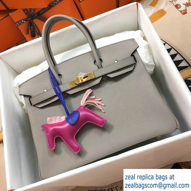 Hermes Birkin 30/35 Bag in Original Togo Leather Bag mouette gray - Click Image to Close