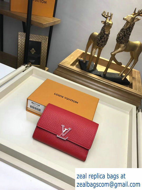 Louis Vuitton Capucines Compact Wallet M62158 Rubis