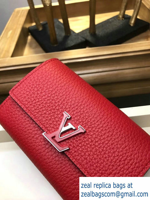 Louis Vuitton Capucines Compact Wallet M62158 Rubis
