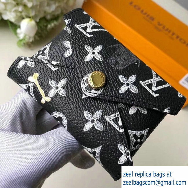 Louis Vuitton Catogram Monogram Canvas Pochette Kirigami Pouch Bag M63885 Black/White 2018 - Click Image to Close