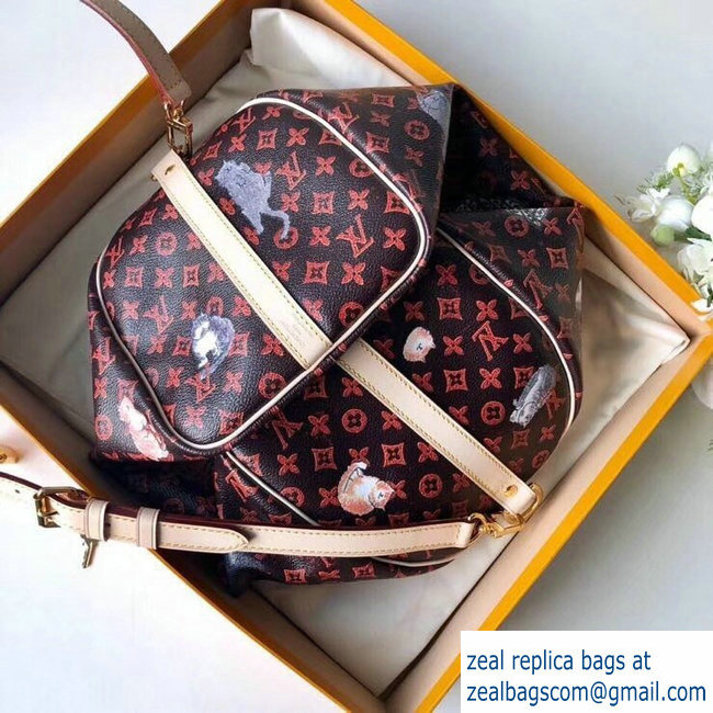 Louis Vuitton Catogram Monogram Canvas Speedy 30 Bandouliere Bag M44401 Brown 2018 - Click Image to Close