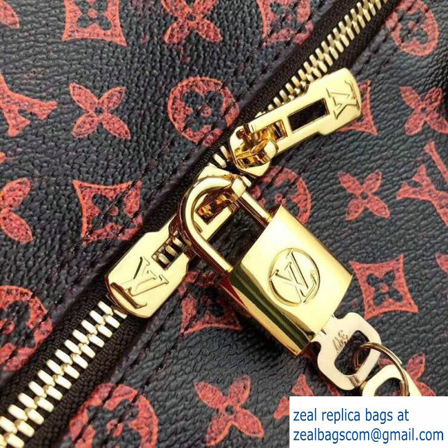Louis Vuitton Catogram Monogram Canvas Speedy 30 Bandouliere Bag M44401 Brown 2018 - Click Image to Close