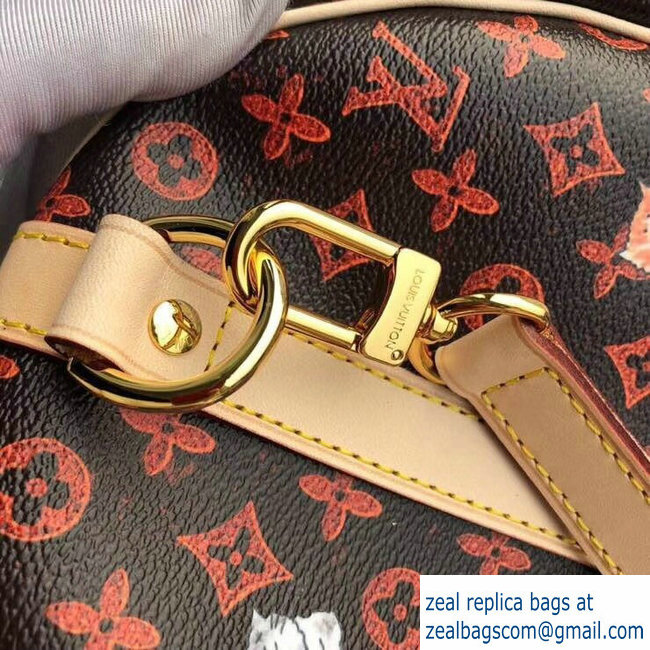 Louis Vuitton Catogram Monogram Canvas Speedy 30 Bandouliere Bag M44401 Brown 2018 - Click Image to Close