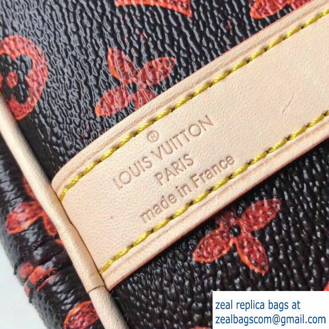Louis Vuitton Catogram Monogram Canvas Speedy 30 Bandouliere Bag M44401 Brown 2018 - Click Image to Close