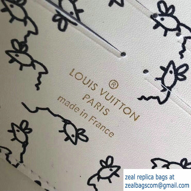 Louis Vuitton Catogram Monogram Canvas Twist Chain Wallet M63888 Black/White 2018 - Click Image to Close