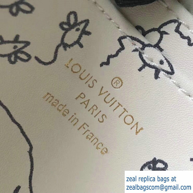 Louis Vuitton Catogram Monogram Canvas Zippy Coin Purse M63884 Black/White 2018